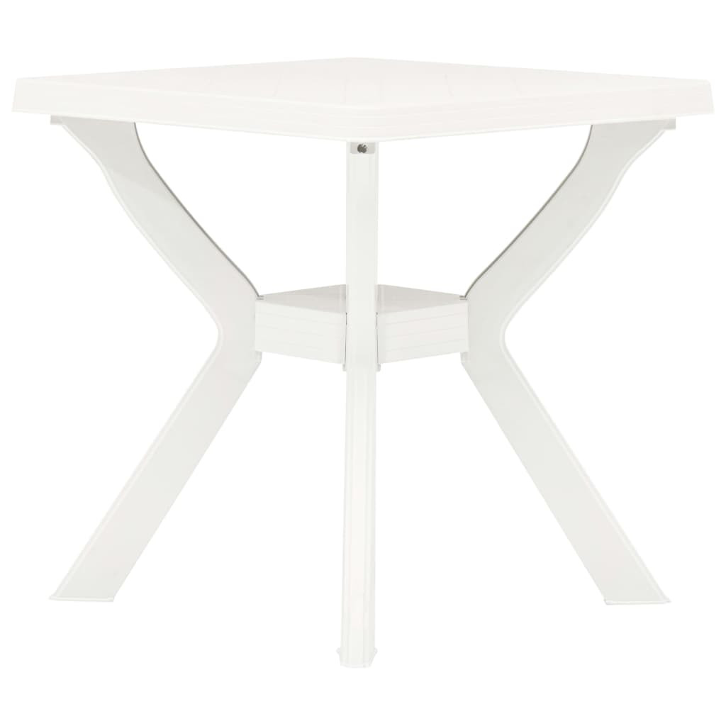 vidaXL Bistrotisch Weiß 70x70x72 cm Kunststoff