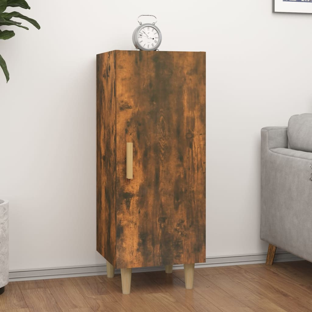vidaXL Sideboard Räuchereiche 34,5x34x90 cm Holzwerkstoff