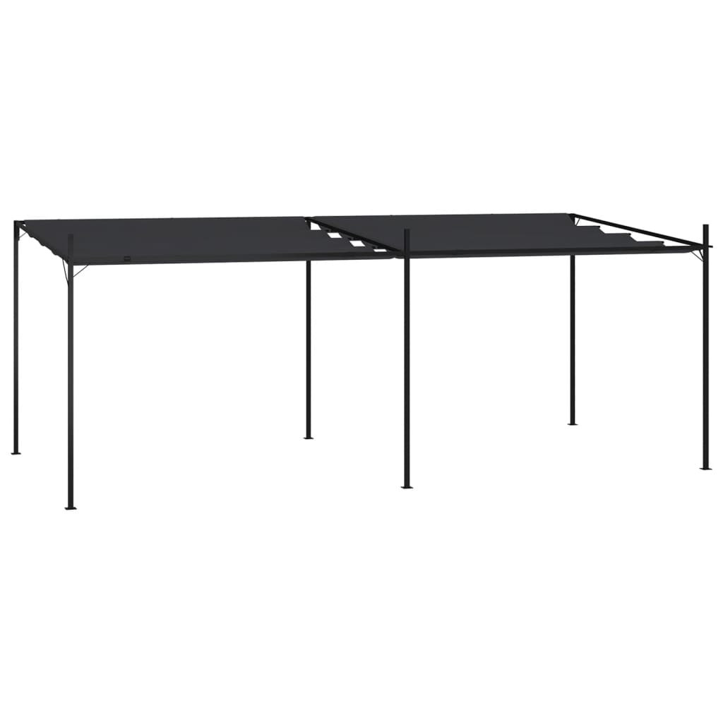 vidaXL Pavillon mit Ausziehbarem Dach 600x300x233 cm Anthrazit