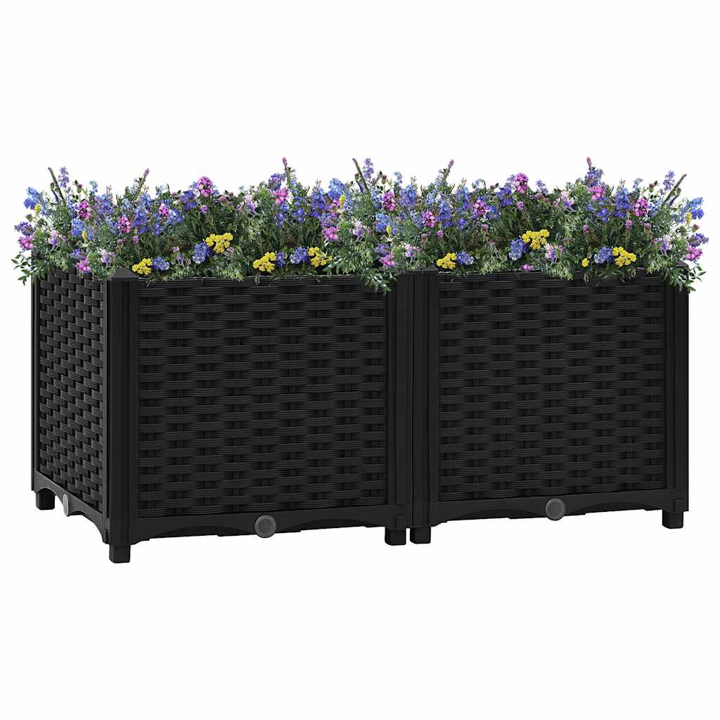 vidaXL Hochbeet 80 x 40 x 38 cm Polypropylen