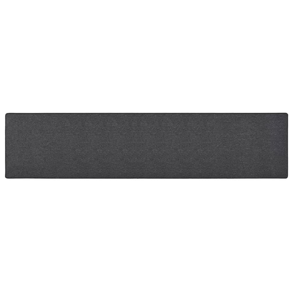 vidaXL Teppichläufer Anthrazit 80x400 cm