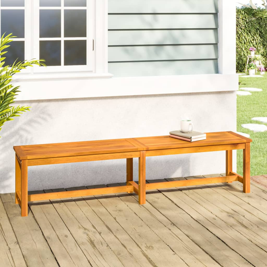 vidaXL Gartenbank 180x35x45 cm Massivholz Akazie
