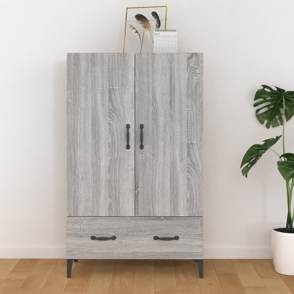 vidaXL Highboard Grau Sonoma 70x31x115 cm Holzwerkstoff