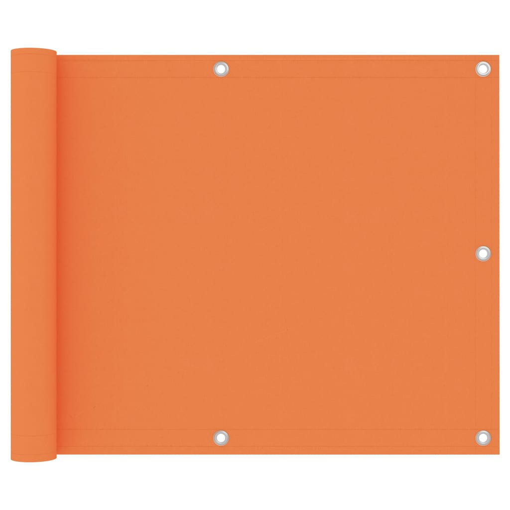 vidaXL Balkon-Sichtschutz Orange 75x600 cm Oxford-Gewebe