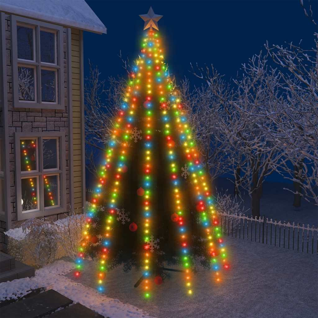 vidaXL Weihnachtsbaum-Beleuchtung 500 LEDs Mehrfarbig 500 cm