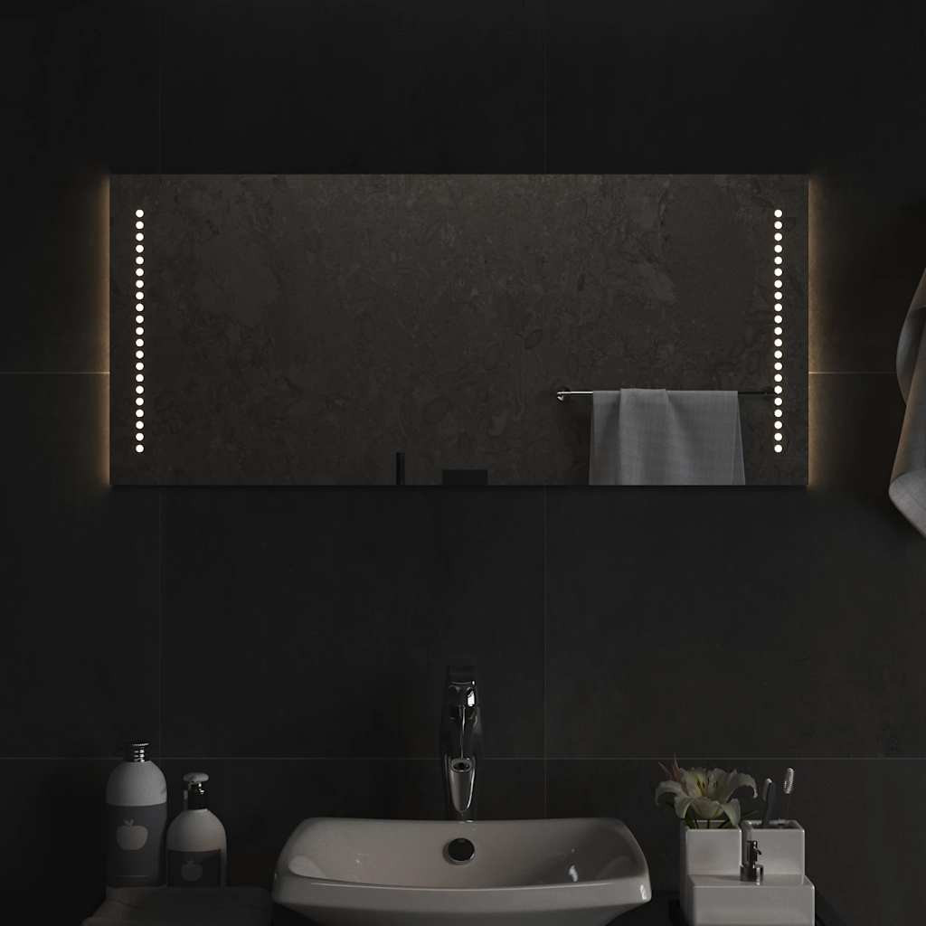 vidaXL LED-Badspiegel 90x40 cm