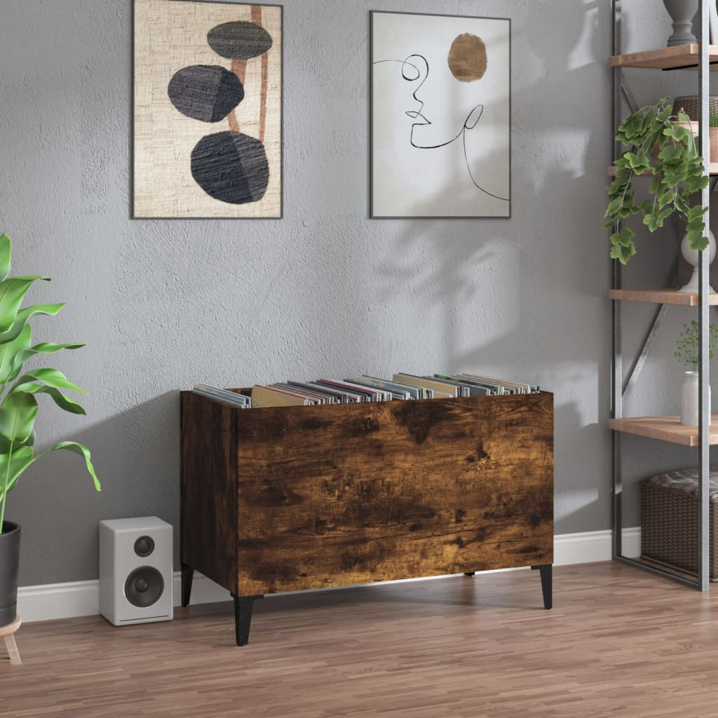 vidaXL Plattenschrank Räuchereiche 74,5x38x48 cm Holzwerkstoff
