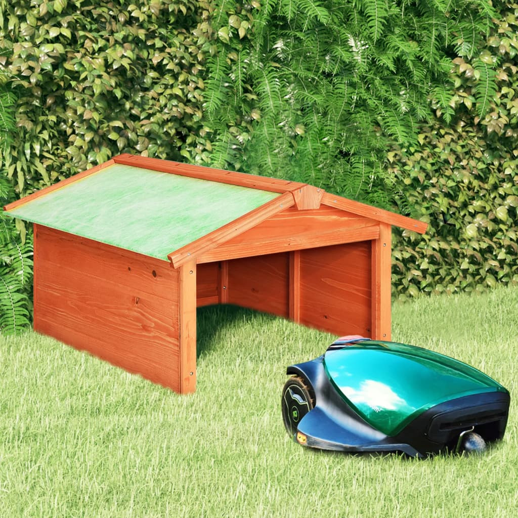 vidaXL Roboter-Rasenmäher Garage 72x87x50 cm Massivholz Tanne