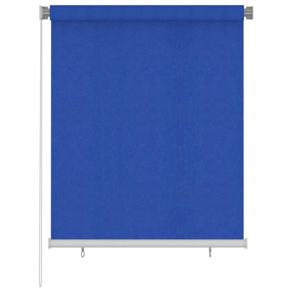 vidaXL Außenrollo 125 (B) x 140 (H) cm Blau HDPE