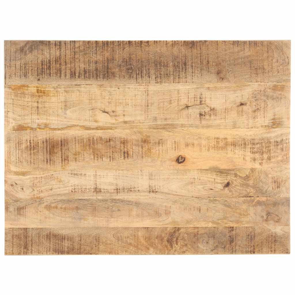 vidaXL Tischplatte Massivholz Mango 25-27 mm 90x70 cm
