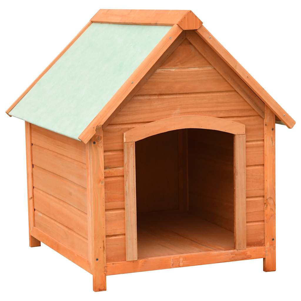 vidaXL Hundehütte Kiefernholz & Tannenholz Massiv 72x85x82 cm