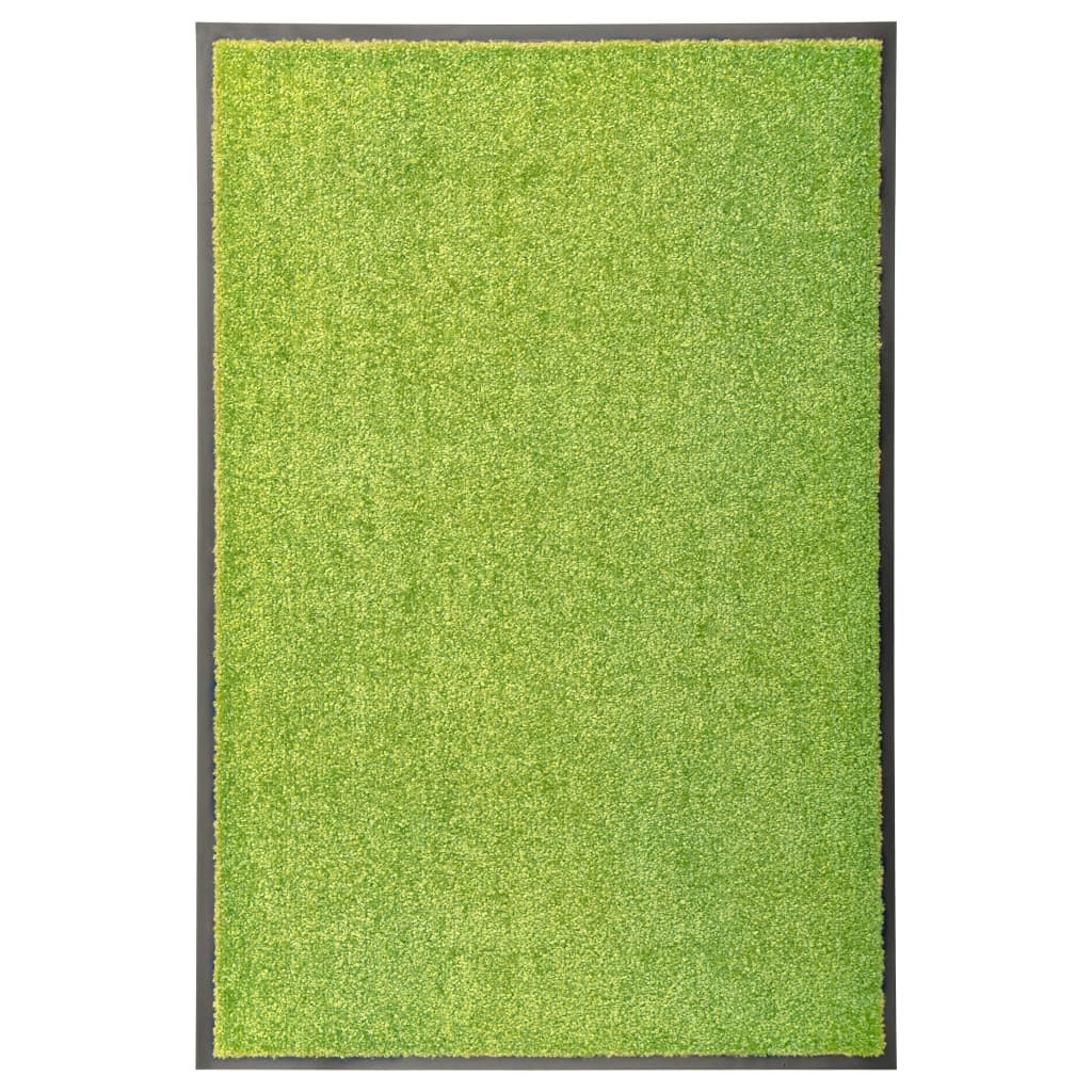 vidaXL Fußmatte Waschbar Grün 60x90 cm