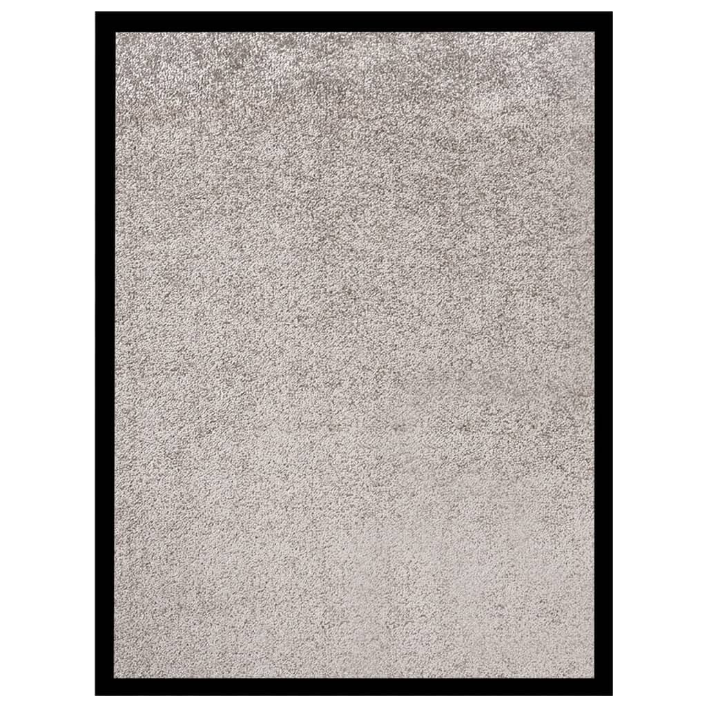 vidaXL Fußmatte Grau 40x60 cm