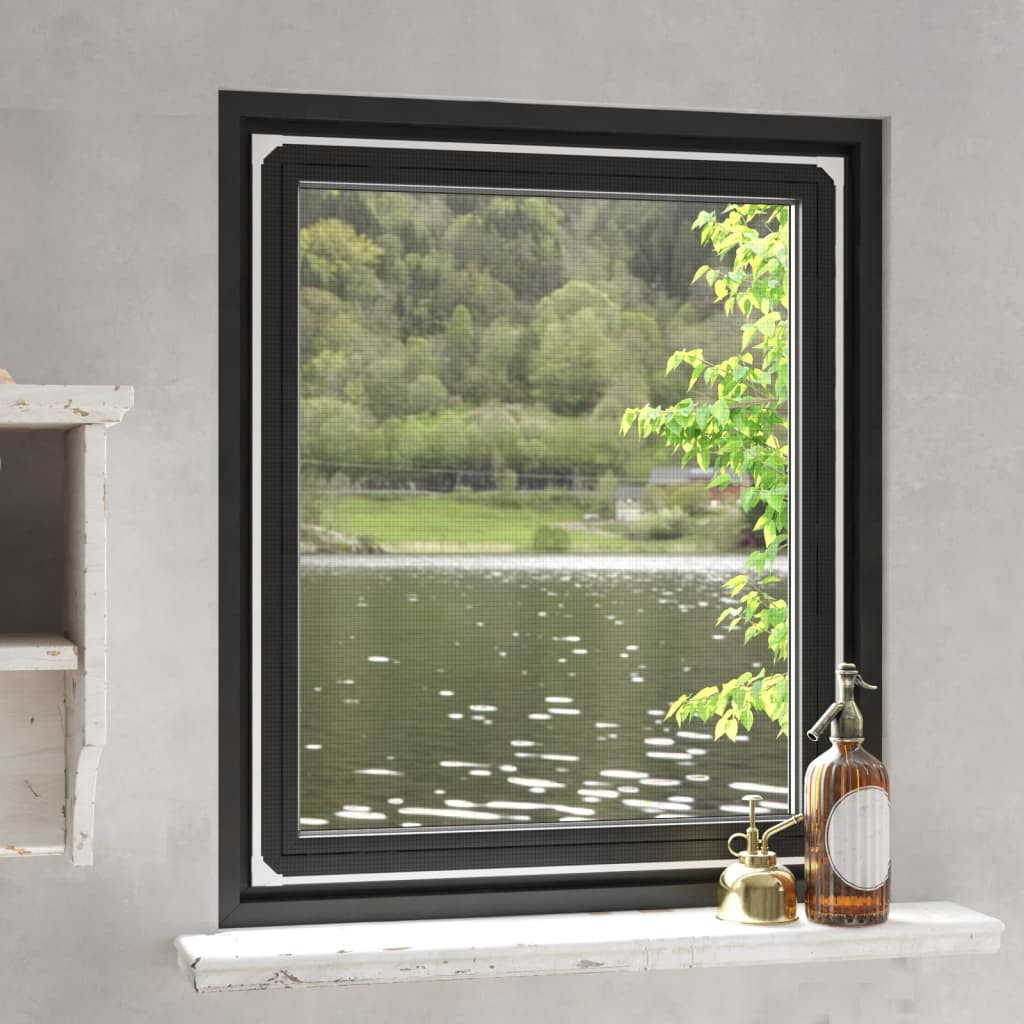 vidaXL Magnet-Insektenschutz für Fenster Weiß 100x120 cm