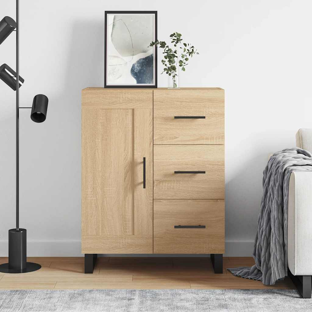 vidaXL Sideboard Sonoma-Eiche 69,5x34x90 cm Holzwerkstoff