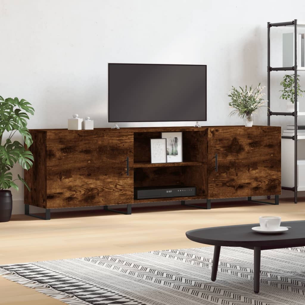 vidaXL TV-Schrank Räuchereiche 150x30x50 cm Holzwerkstoff