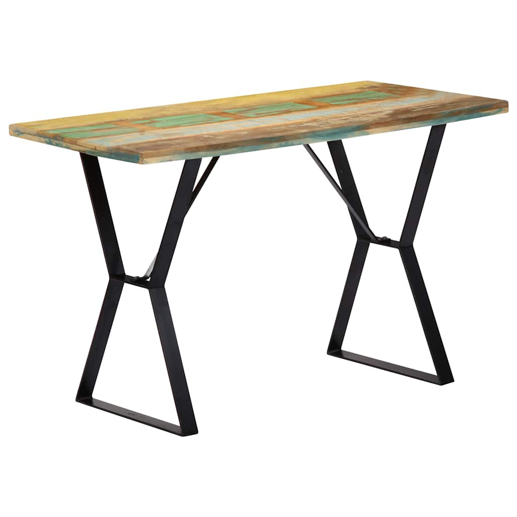 vidaXL Esstisch 120x60x76 cm Altholz Massiv