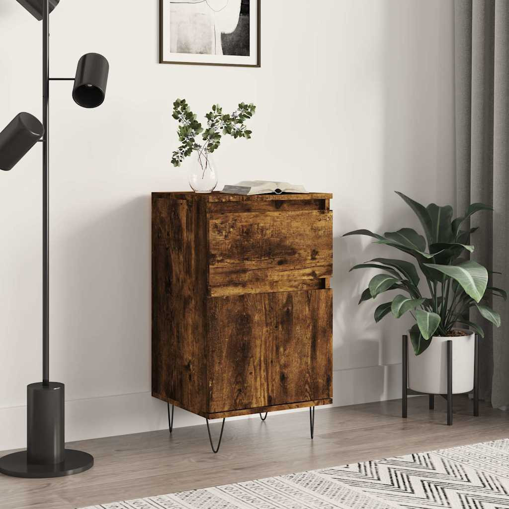 vidaXL Sideboard Räuchereiche 40x35x70 cm Holzwerkstoff