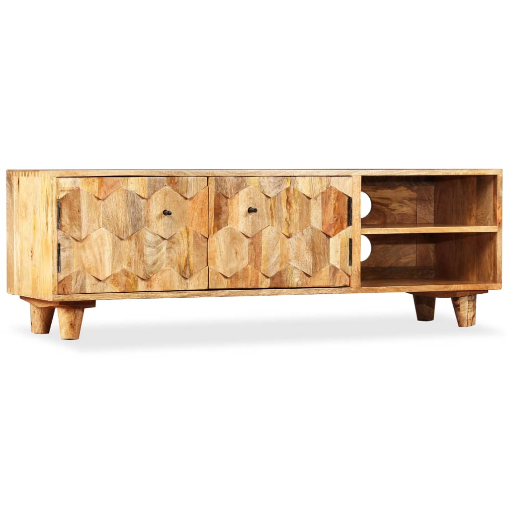vidaXL TV-Schrank Massivholz Mango 118x35x40 cm
