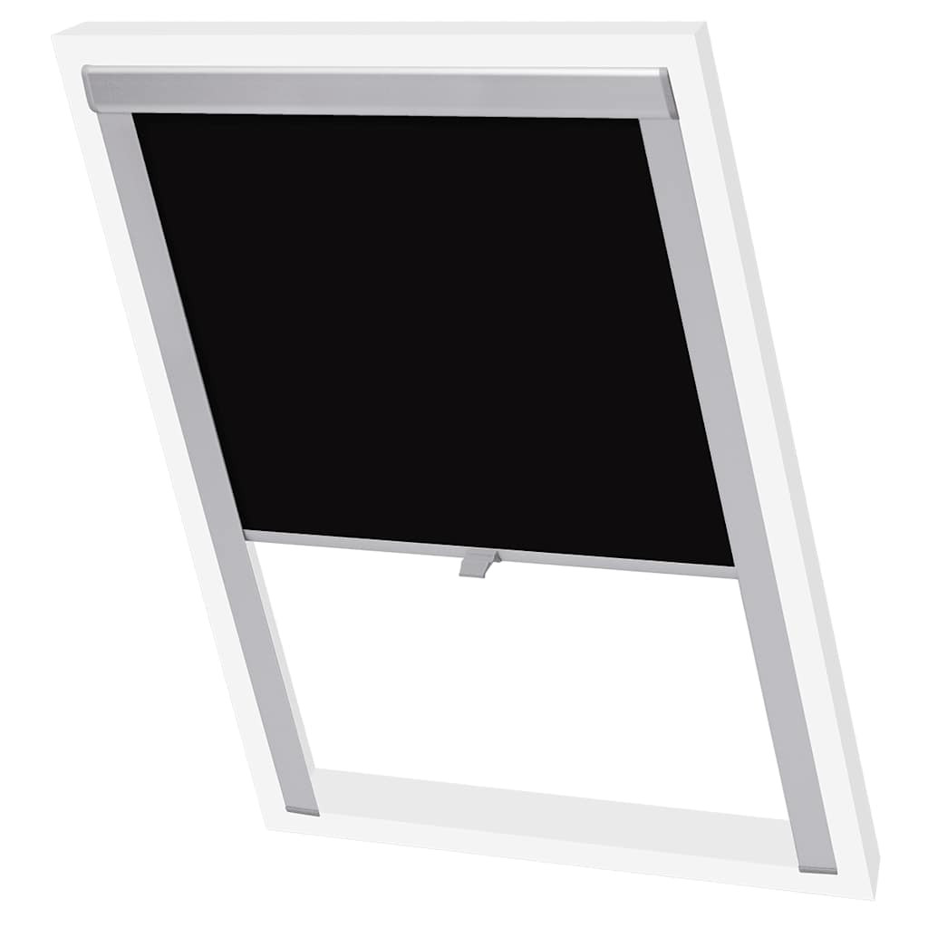 vidaXL Verdunkelungsrollo Schwarz FK06 GGL und GGU