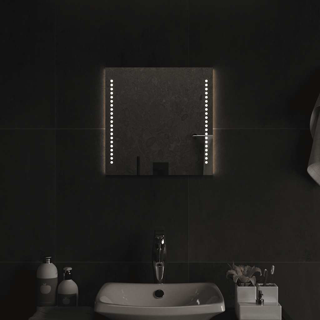 vidaXL LED-Badspiegel 40x40 cm
