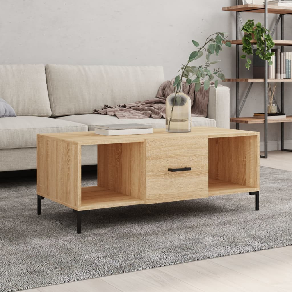 vidaXL Couchtisch Sonoma-Eiche 102x50x40 cm Holzwerkstoff
