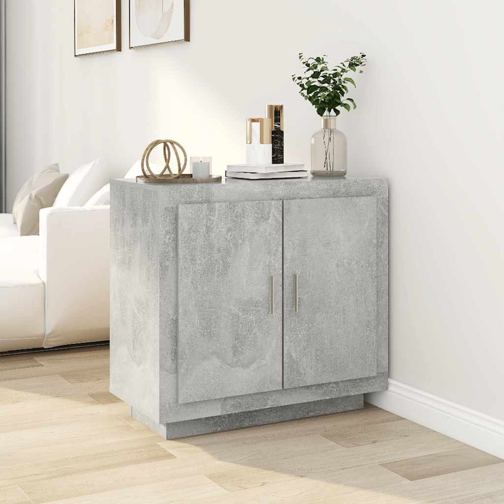 vidaXL Sideboard Betongrau 80x40x75 cm Holzwerkstoff