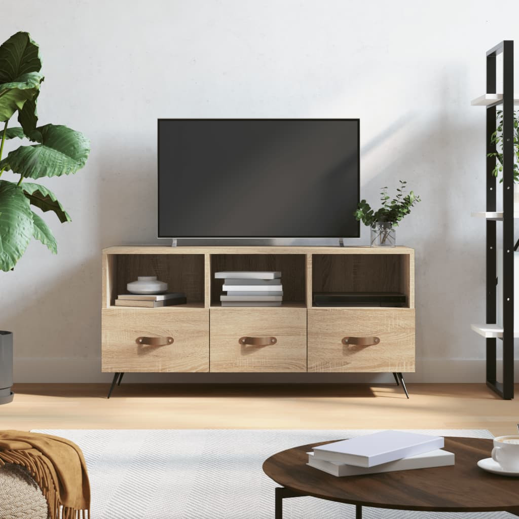 vidaXL TV-Schrank Sonoma-Eiche 102x36x50 cm Holzwerkstoff