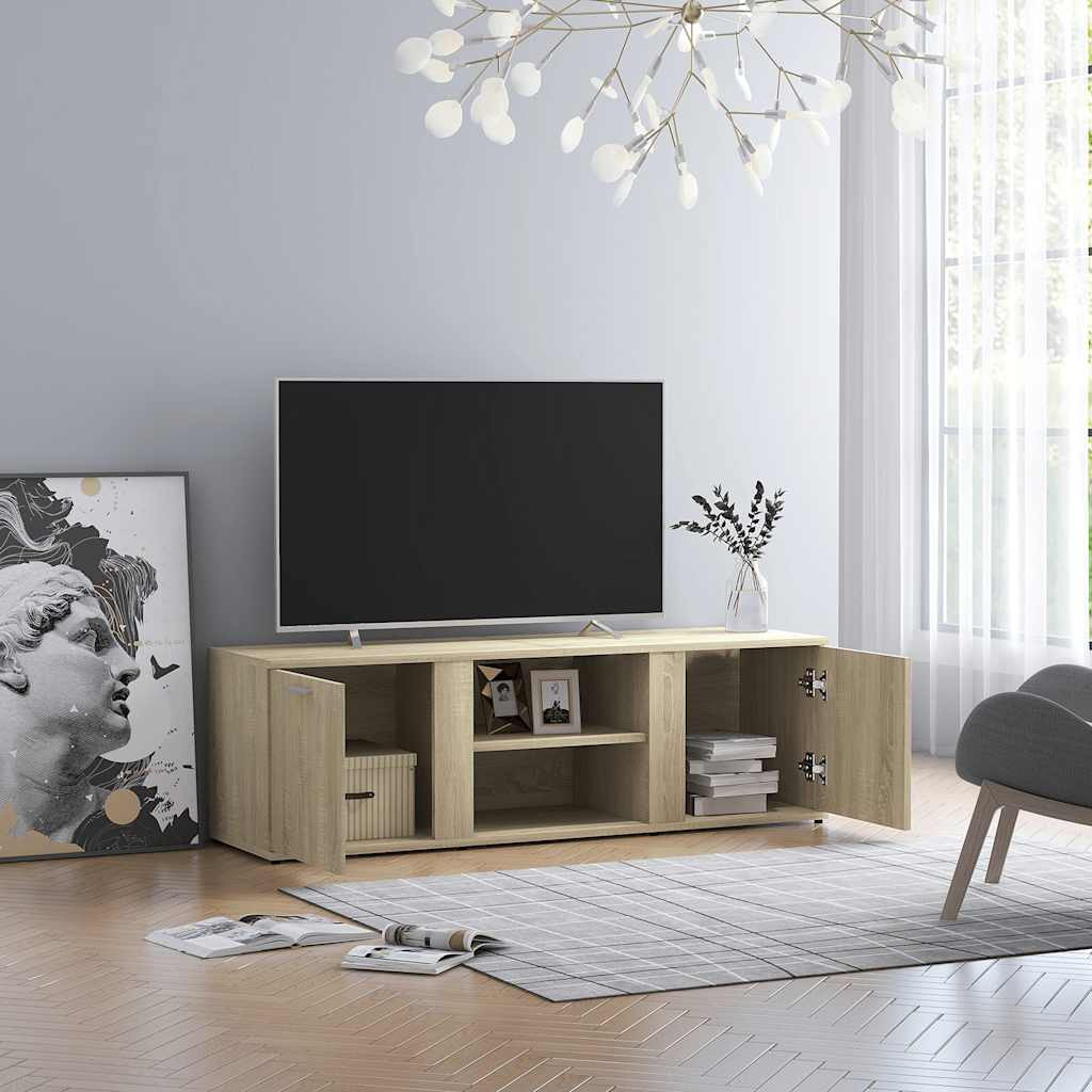 vidaXL TV-Schrank Sonoma-Eiche 120x34x37 cm Holzwerkstoff