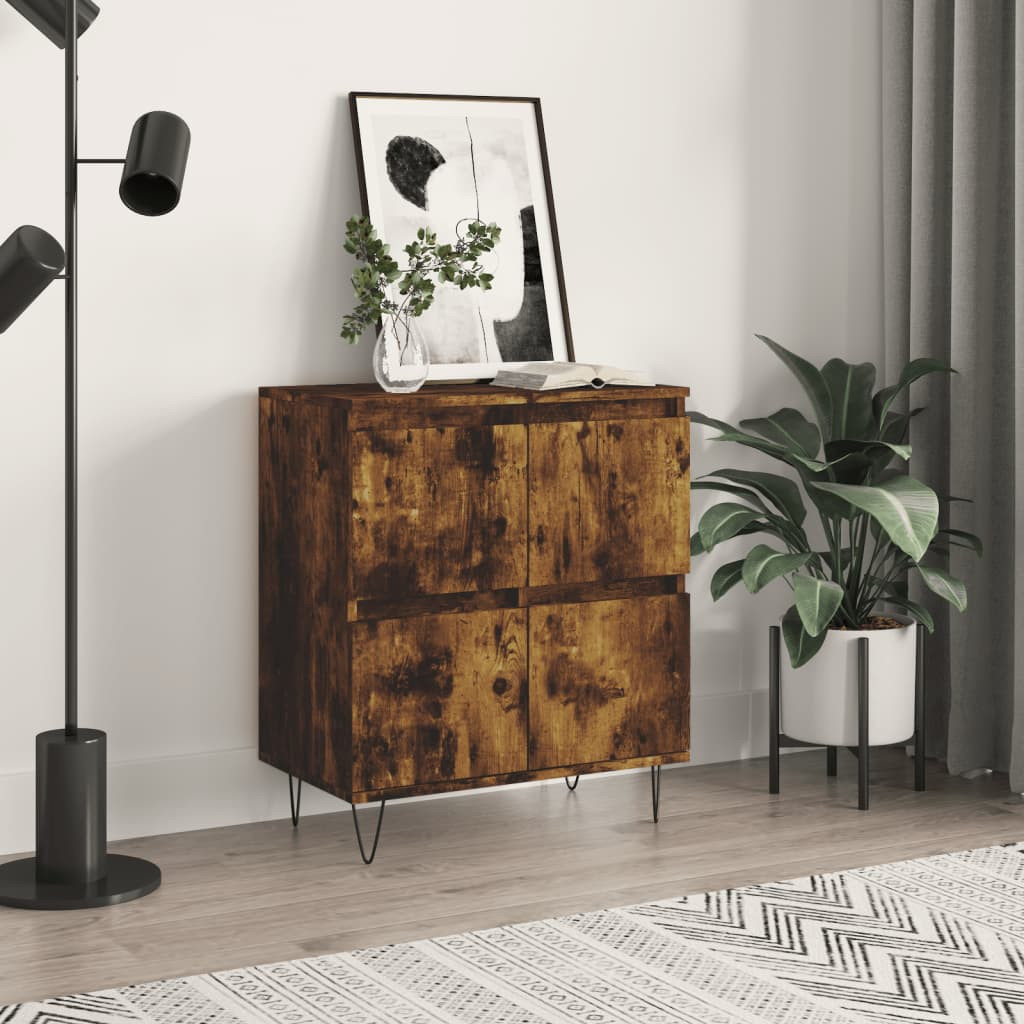 vidaXL Sideboard Räuchereiche 60x35x70 cm Holzwerkstoff
