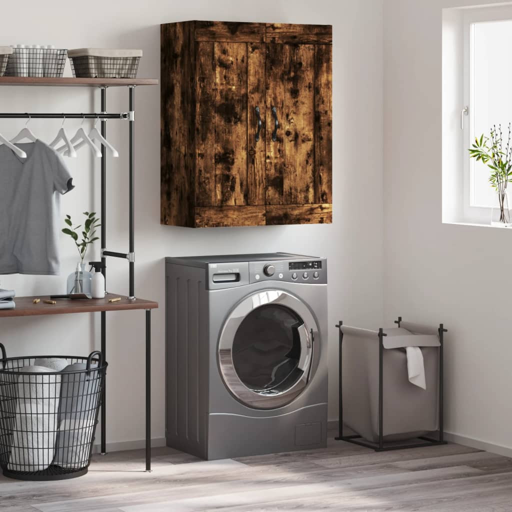 vidaXL Wandschrank Räuchereiche 69,5x34x90 cm Holzwerkstoff
