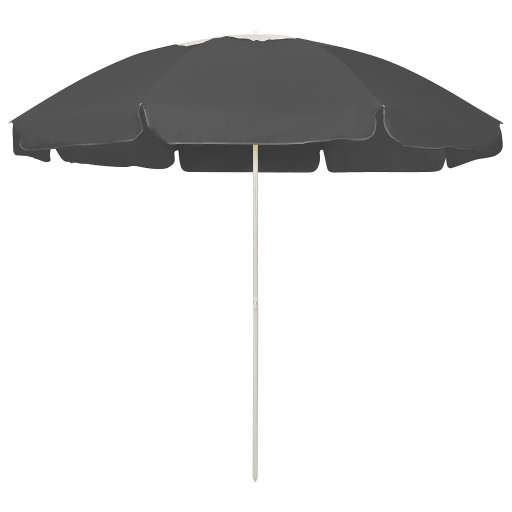 vidaXL Strandschirm Anthrazit 240 cm