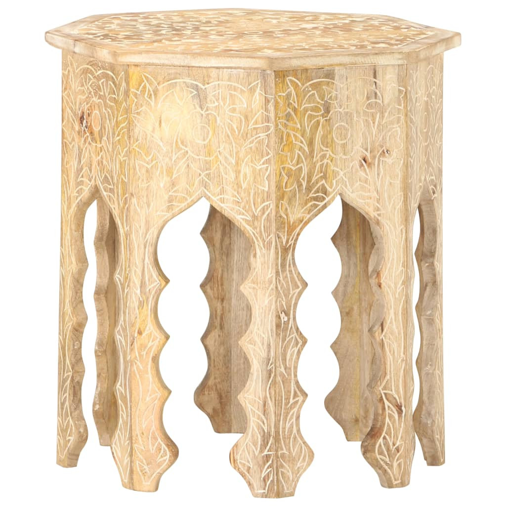 vidaXL Beistelltisch Ø48 cm Massivholz Mango