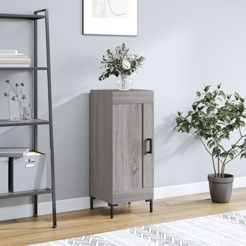 vidaXL Sideboard Grau Sonoma 34,5x34x90 cm Holzwerkstoff
