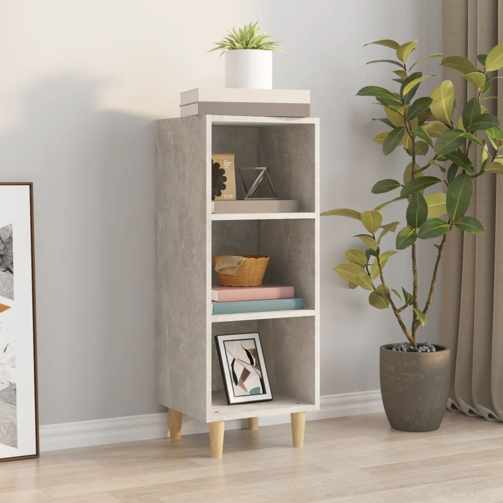 vidaXL Sideboard Betongrau 34,5x32,5x90 cm Holzwerkstoff