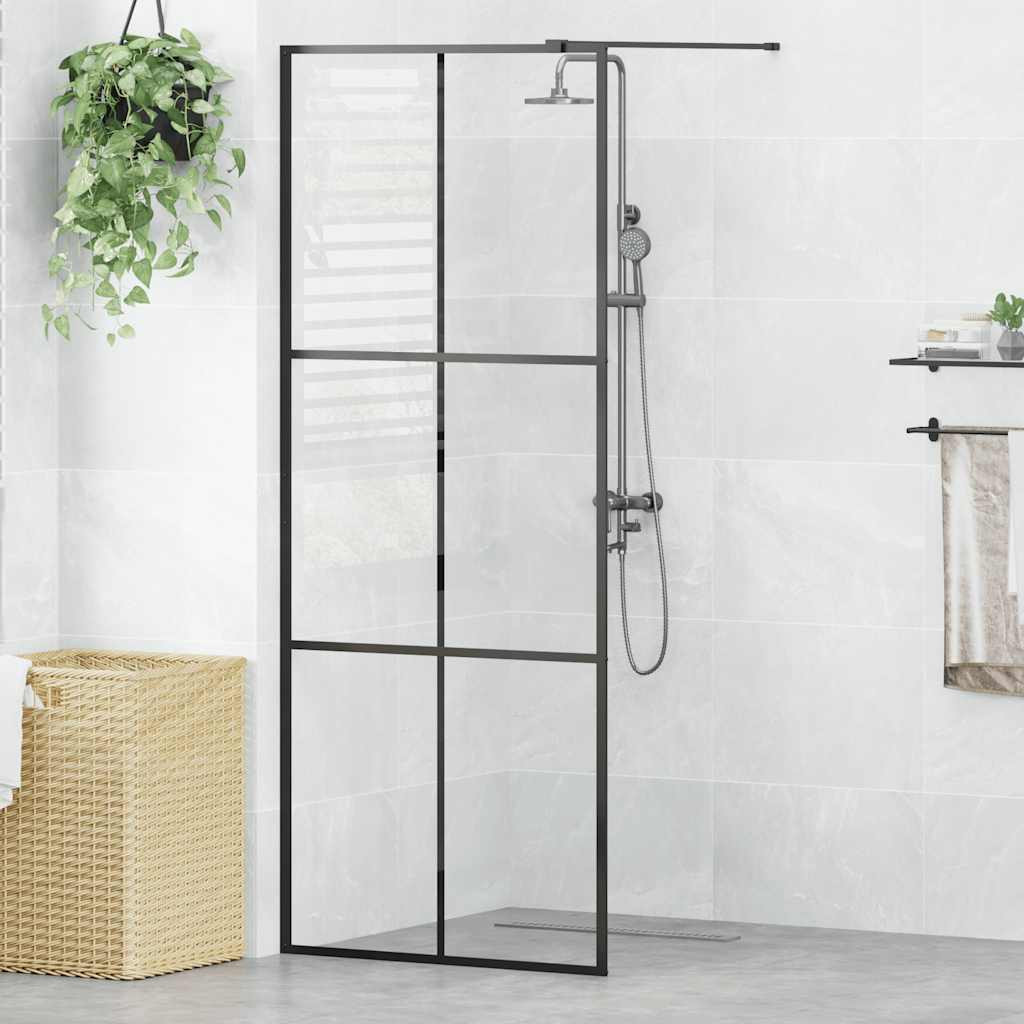 vidaXL Duschwand für Begehbare Dusche mit Klarem ESG Glas 80x195 cm
