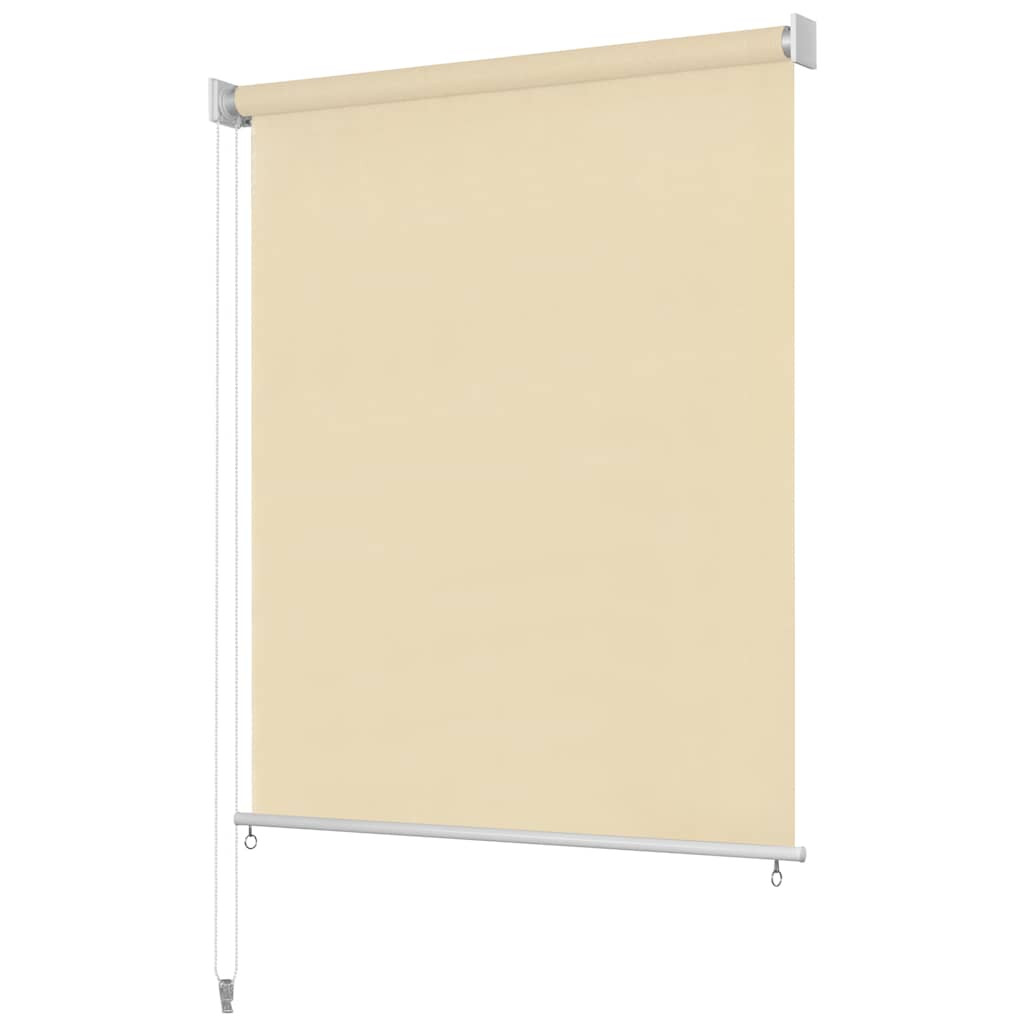vidaXL Außenrollo 105 (B) x 140 (H) cm Cremeweiß