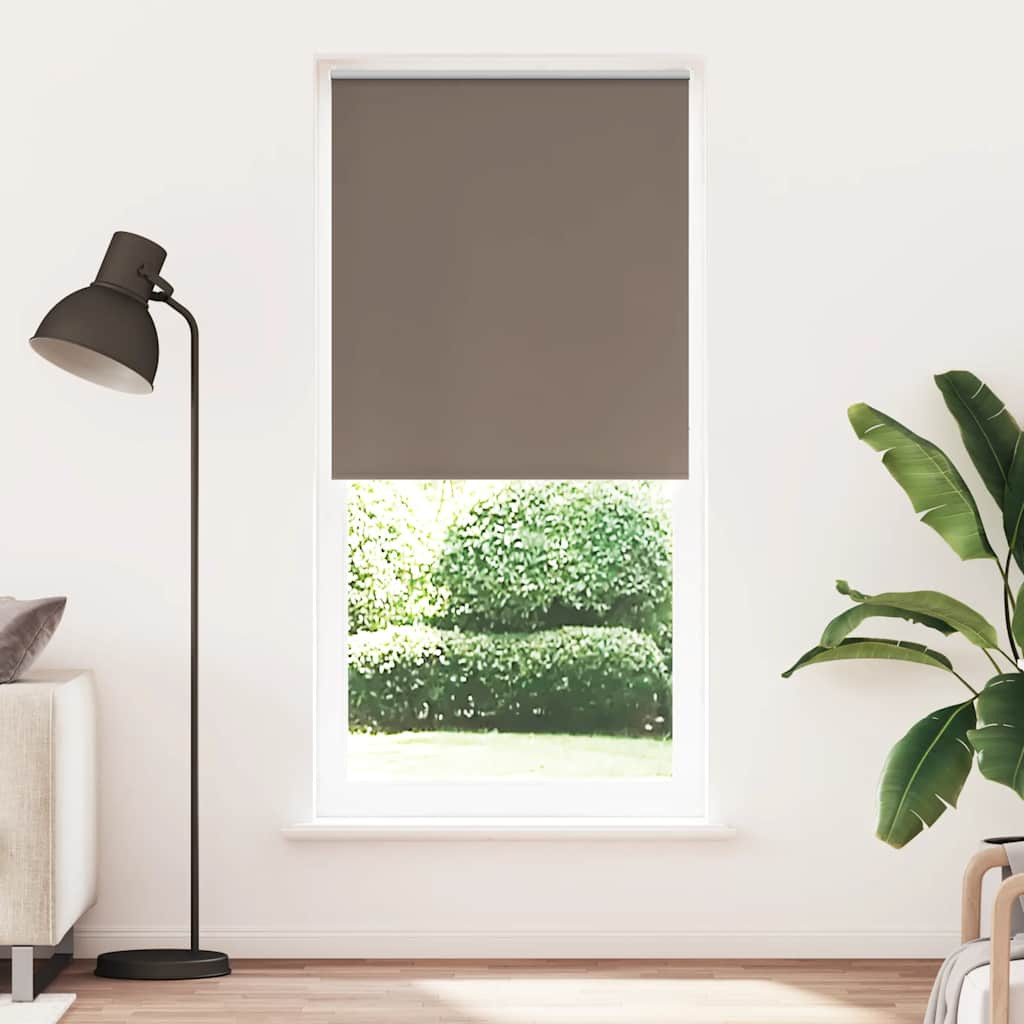 vidaXL Verdunkelungsrollo 124,4 x 230 cm, Stoffbreite 120 cm, Kaffeebraun