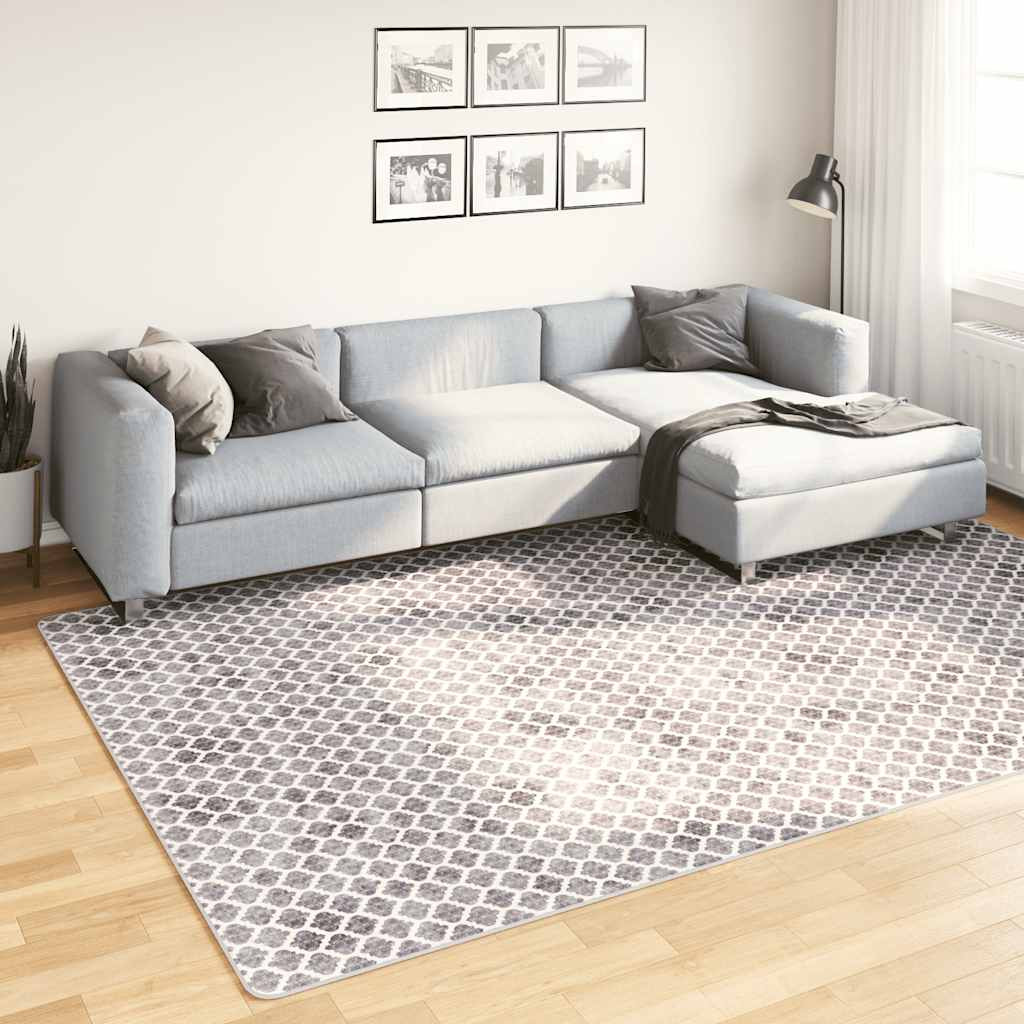 vidaXL Teppich Waschbar 190x300 cm Mehrfarbig