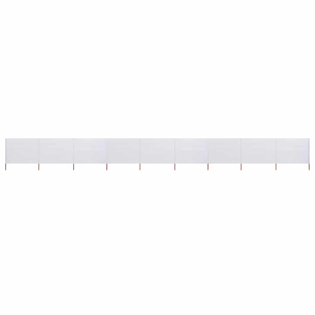 vidaXL 9-teiliges Windschutzgewebe 1200 x 80 cm Sandweiß