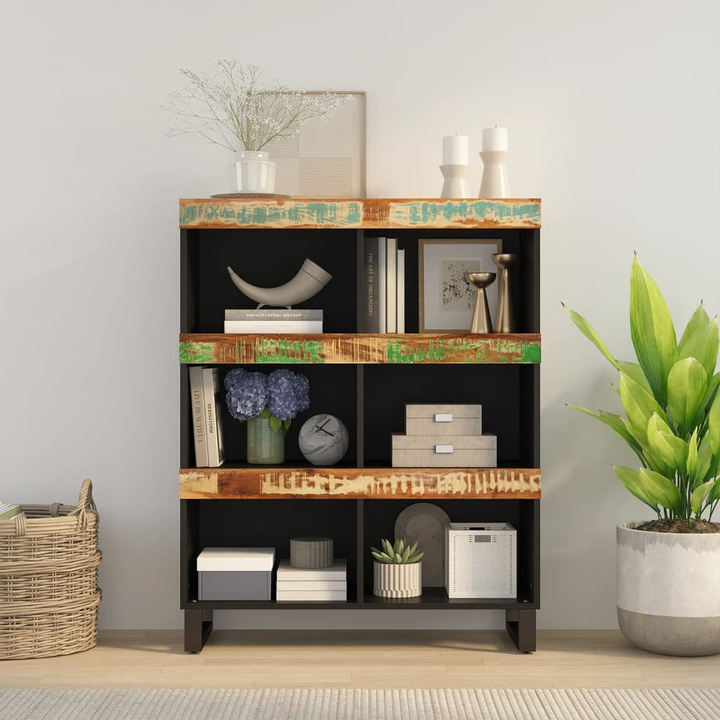 vidaXL Beistelltisch 85x33x107 cm Altholz Massiv