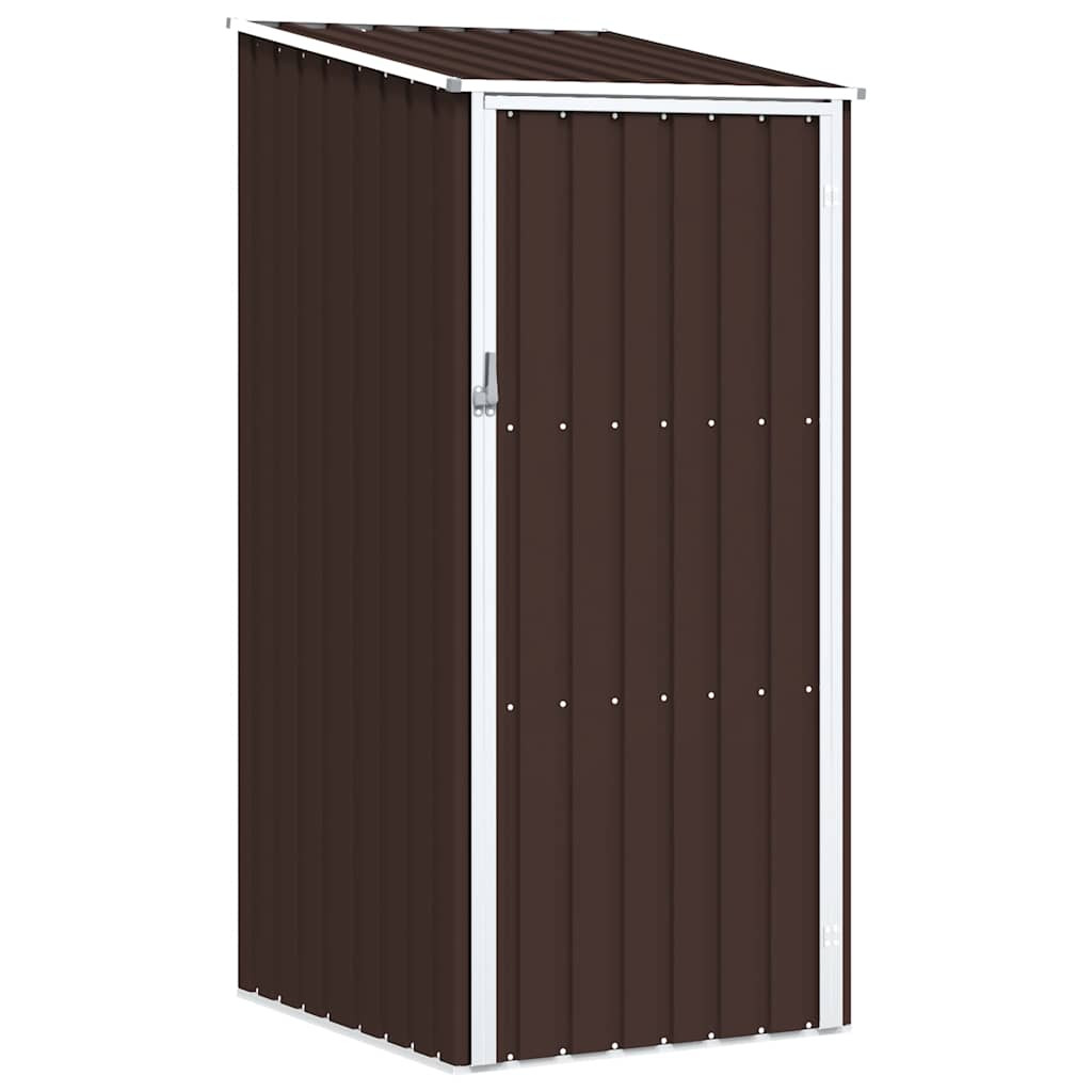 vidaXL Gerätehaus Braun 87x98x159 cm Verzinkter Stahl