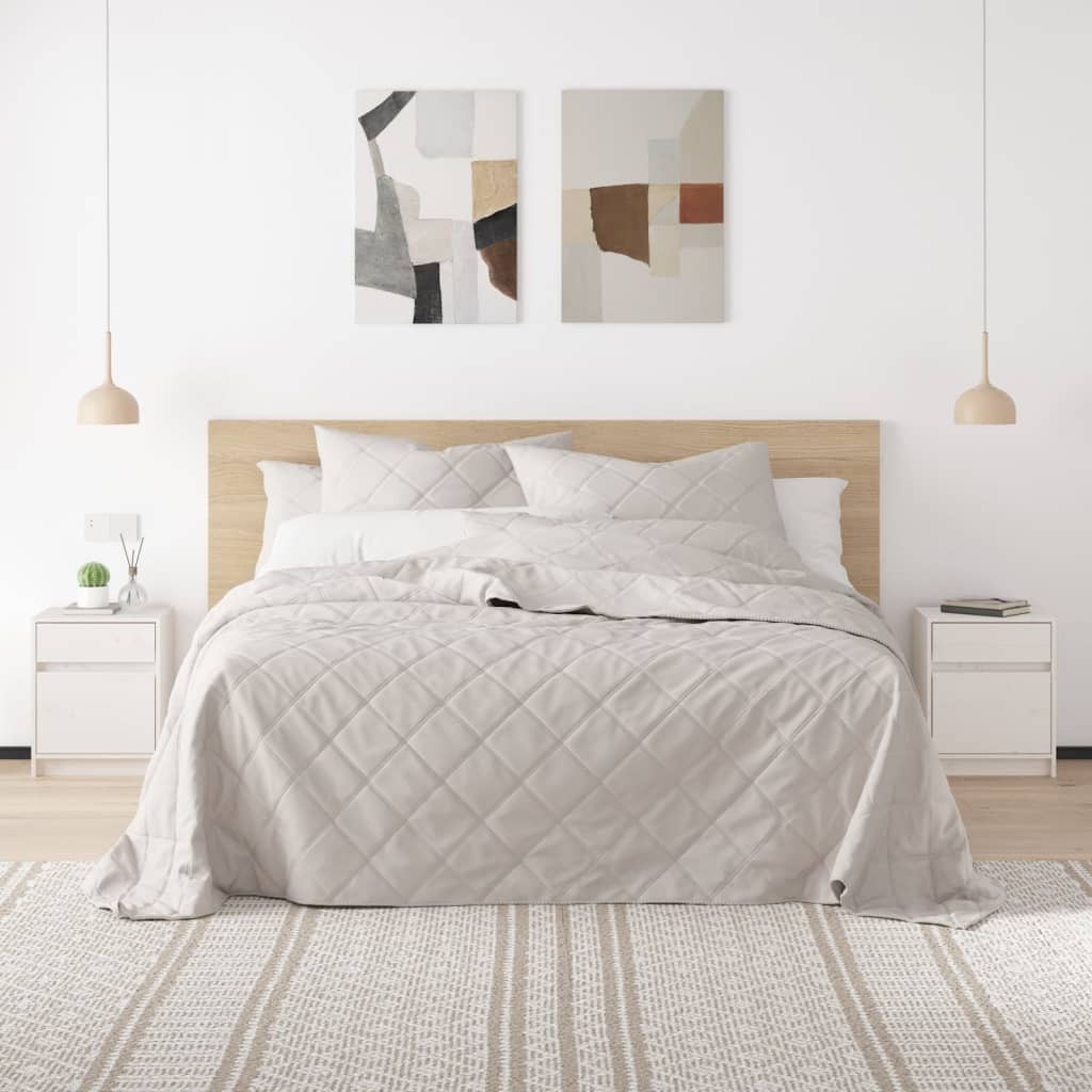 vidaXL Nachtschrank Weiß 40x31x50 cm Massivholz Kiefer
