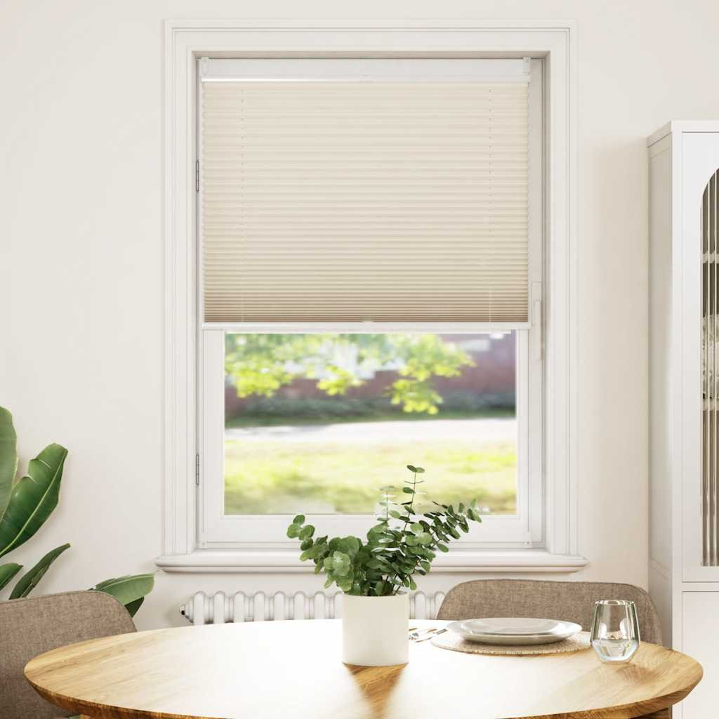 Plissee Faltrollo Rollo Plisseerollo 80x100cm Creme
