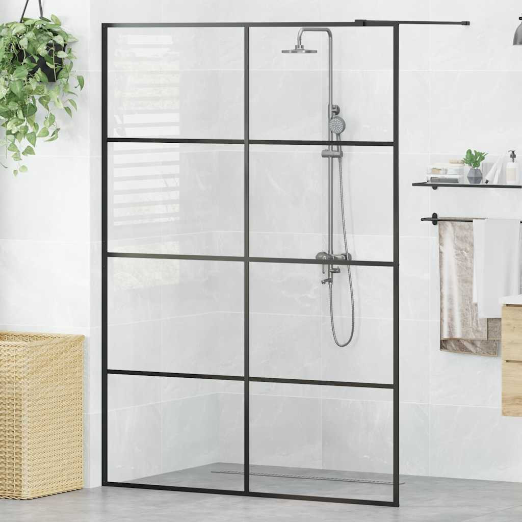 vidaXL Duschwand für Begehbare Dusche mit Klarem ESG-Glas 140x195 cm