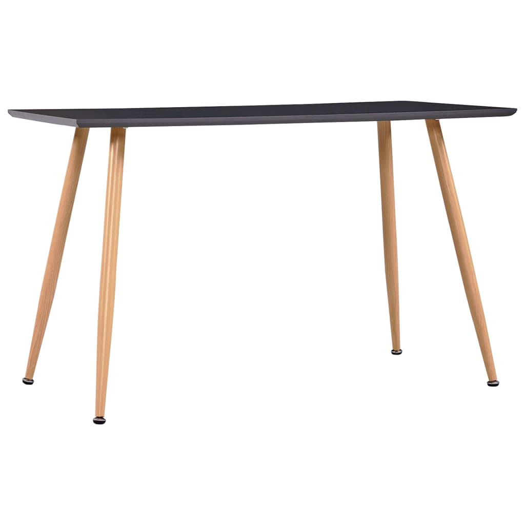 vidaXL Esstisch Grau und Eichefarben 120×60×74 cm MDF