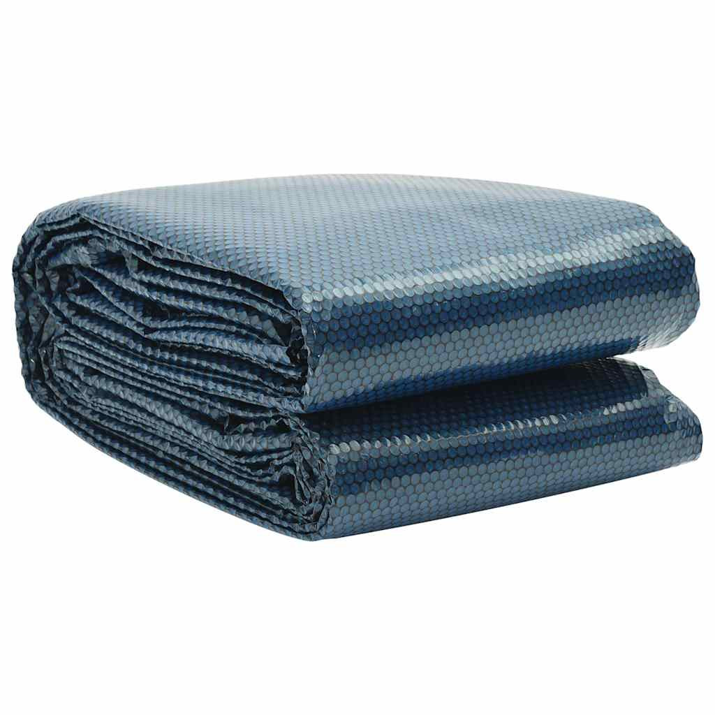 vidaXL Treibende Pool-Solarplane PE 488x244 cm Schwarz und Blau