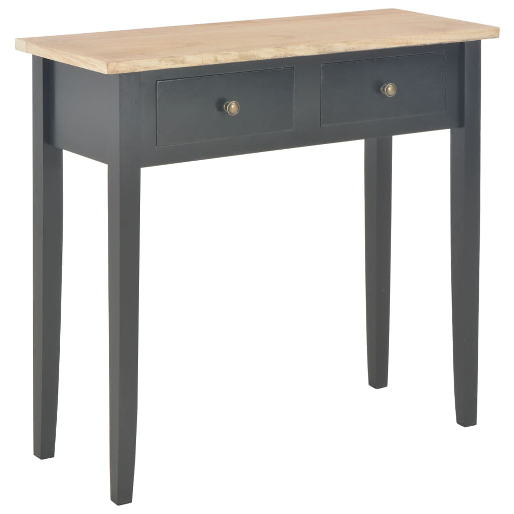 vidaXL Frisiertisch Konsolentisch Schwarz 79x30x74 cm Holz