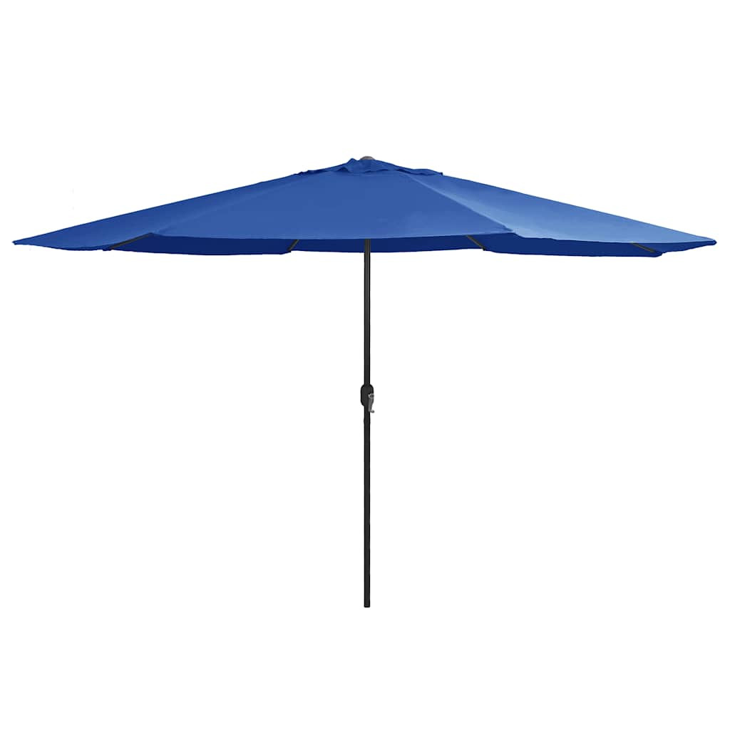 vidaXL Sonnenschirm mit Metall-Mast 390 cm Azurblau