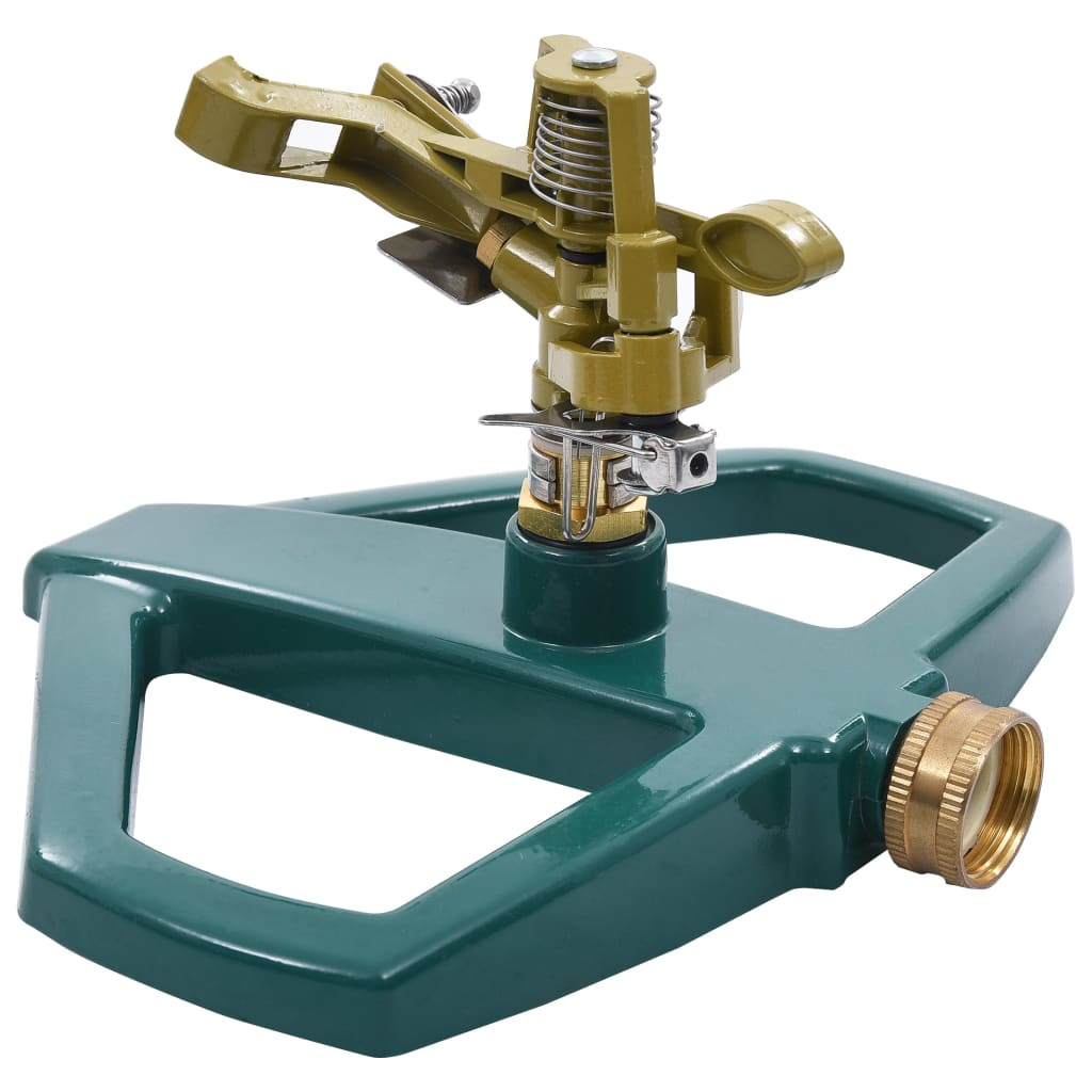 vidaXL Rotierender Sprinkler Grün 21×22×13 cm Metall